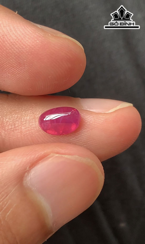 Viên Đá Ruby Cháo Lửa Lục Yên 1,5cts