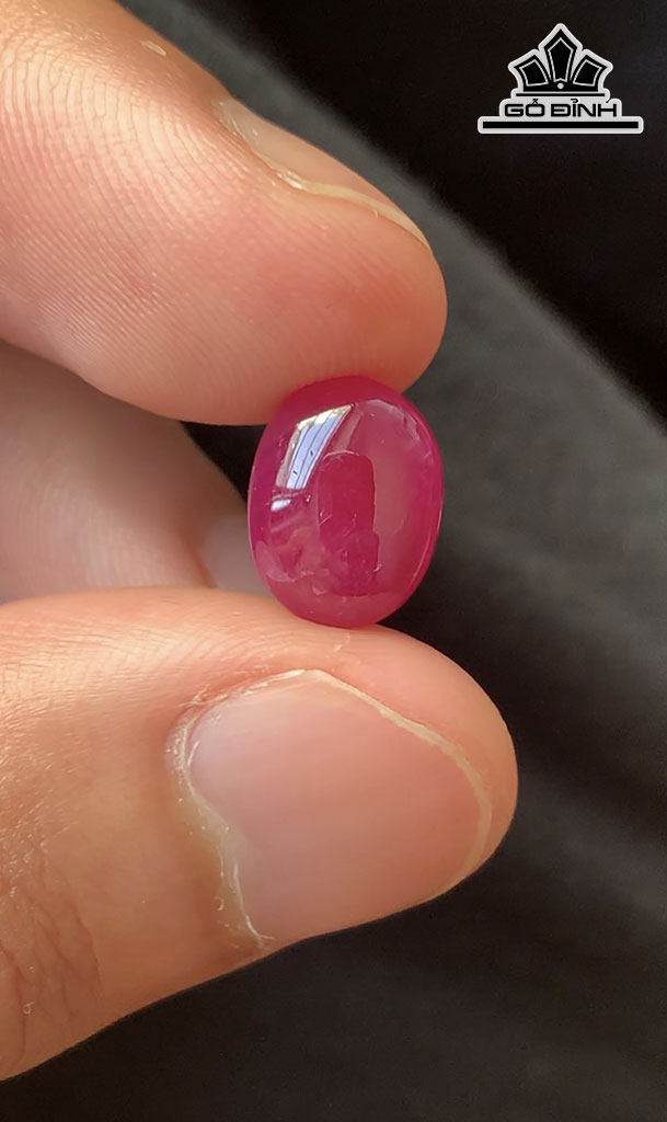 Viên Đá Ruby Đỏ Lục Yên 3cts