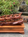 Tượng Bát Mã Gỗ Cẩm Cao 25 Ngang 77 Sâu 16 (cm)