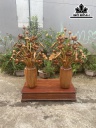 Cặp Bình Hoa Sen Gỗ Ngọc Am Cao 120 Đường Kính 60 (cm)
