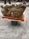 Tượng Phật Di Lặc Nhất Phúc Kéo Bao Tiền Gỗ Ngọc Am Cao 41 Ngang 68 Sâu 18 (cm)