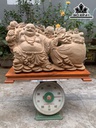 Tượng Phật Di Lặc Nhất Phúc Kéo Bao Tiền Gỗ Ngọc Am Cao 41 Ngang 68 Sâu 18 (cm)