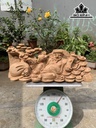 Tượng Thần Tài Gỗ Ngọc Am Cao 27 Ngang 70 Sâu 25 (cm)
