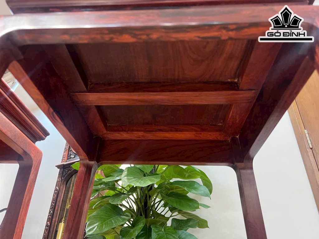 Cặp Đôn Trơn Chân Chiện Gỗ Cẩm Cao 88 Ngang 38 (cm)