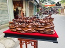 Tượng Bát Mã Truy Phong Gỗ Cẩm Cao 60 Ngang 110 Sâu 30 (cm)
