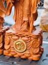 Tượng Phúc Lộc Thọ (Tam Đa) Gỗ Hương Cao 80 Ngang 30 Sâu 22 (cm)