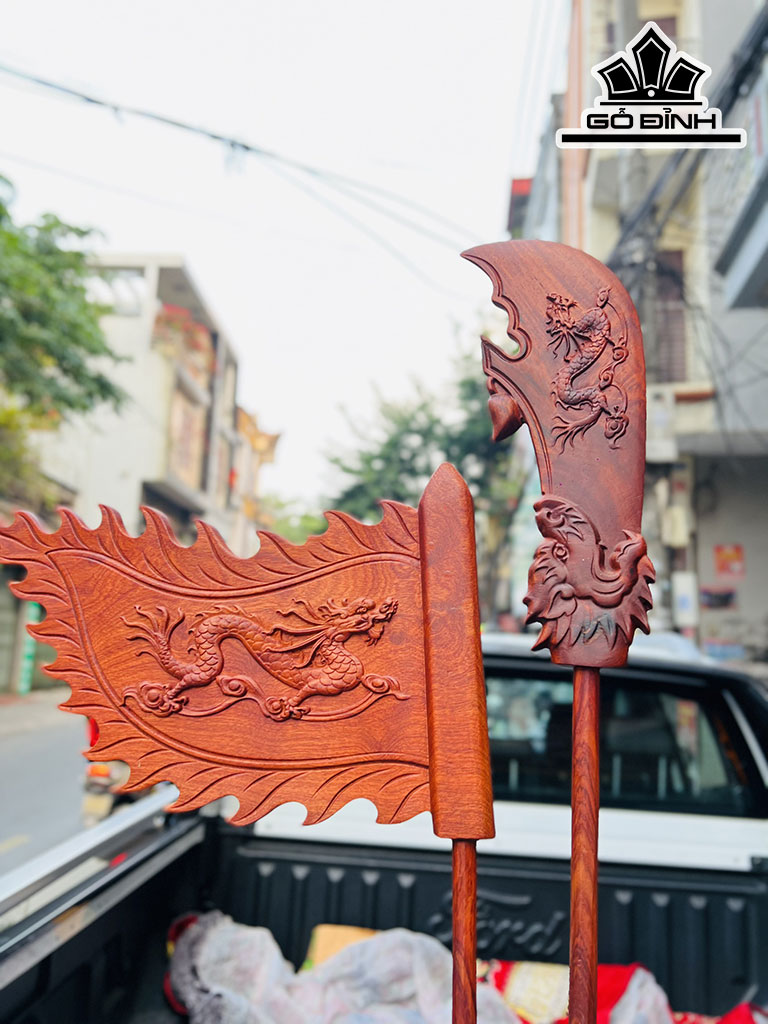 Tượng Quan Công Đọc Sách Gỗ Hương Cao 80 Ngang 42 Sâu 30 (cm)
