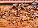 Tranh Thập Bát La Hán Gỗ Hương Cao 96 Ngang 231 Dày 7 (cm)