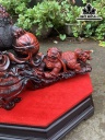Tượng Nghê Gỗ Trắc Ngang 55 Cao 23 Sâu 24 (cm)