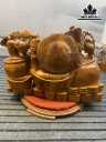 Tượng Phật Di Lặc Ngũ Phúc Gỗ Hương Cao 56 Ngang 77 Sâu 45 (cm)