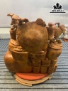 Tượng Phật Di Lặc Ngũ Phúc Gỗ Hương Cao 66 Ngang 68 Sâu 40 (cm)