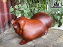 Tượng Heo Gỗ Hương Cao 11 Ngang 19 Sâu 11 (cm)