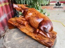 Tượng Trâu Gỗ Hương Cao 28 Ngang 15 Sâu 20 (cm)