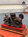 Tượng Nghê Mẫu Tử Gỗ Trắc Cao 23 Ngang 37 Sâu 17 (cm)