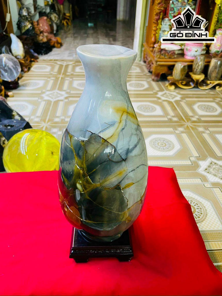 Bình Phú Quý Đá Mã Não Cao 34 Ngang 17 (cm) 8,6kg