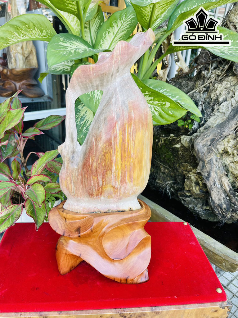 Bình Sinh Lộc Phú Quý Trường Thọ Gỗ Hóa Thạch Cao 46 (cm) 7kg