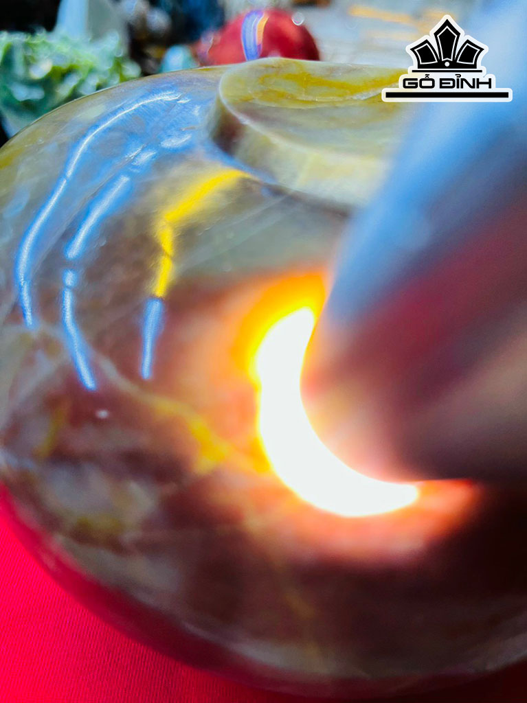 Chum Phú Quý Đá Thạch Anh Đỏ Cao 15 (cm) 3,4kg