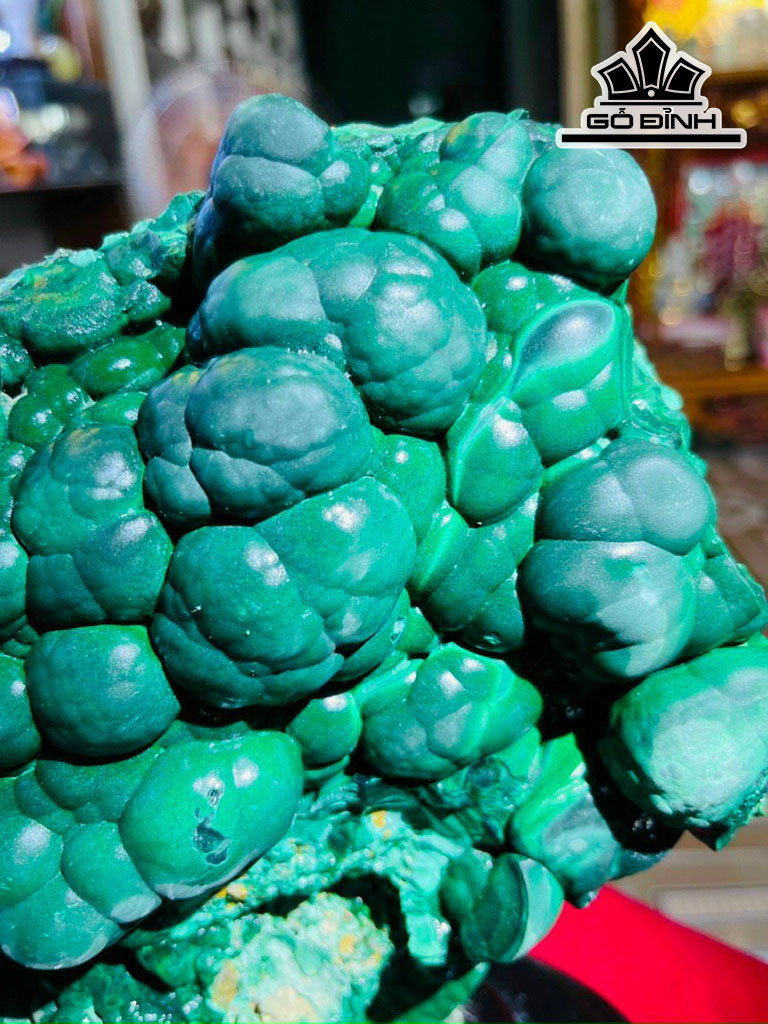 Tác Phẩm Đá Malachite Cao 25 Ngang 26 (cm) 6kg