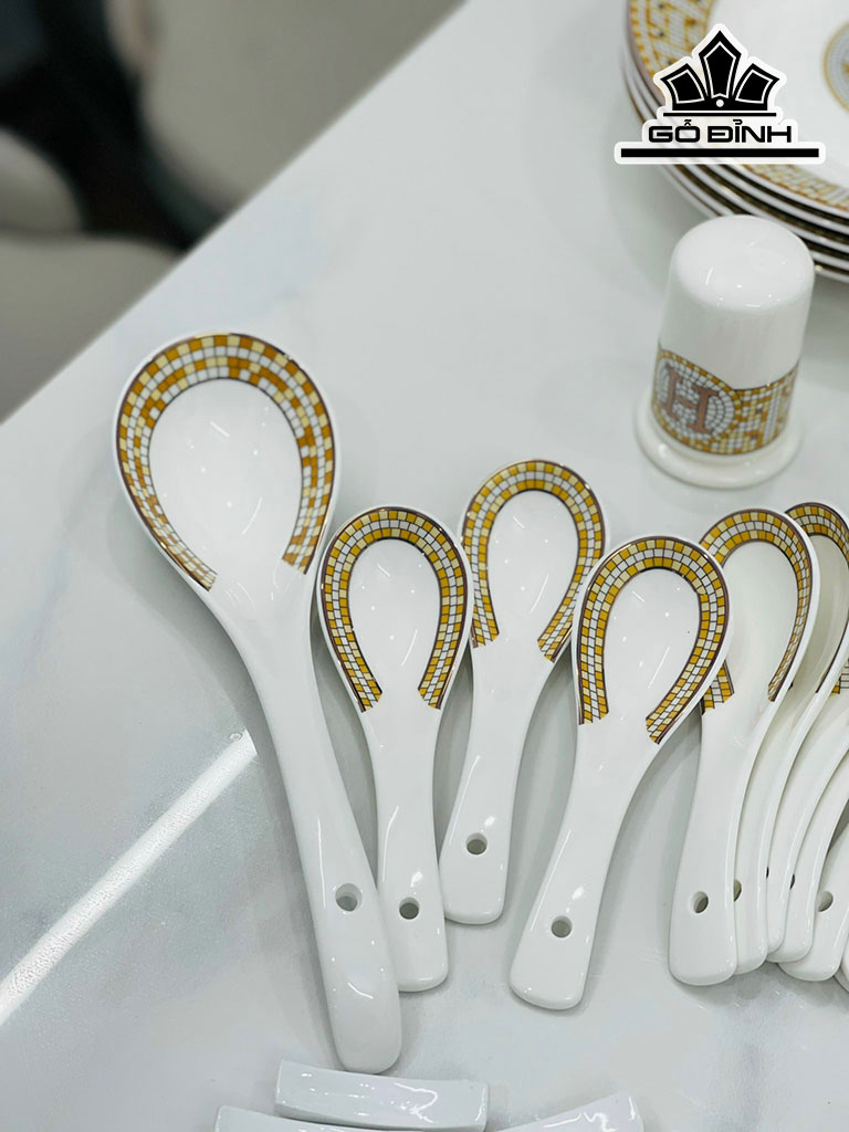 Bộ Chén Đĩa Gốm Tàu