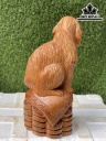 Tượng Chó Gỗ Ngọc Am Cao 45 Ngang 23 Sâu 20 (cm)