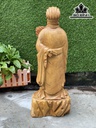 Tượng Gia Cát Lượng Gỗ Ngọc Am Cao 68 Ngang 25 Sâu 18 (cm)