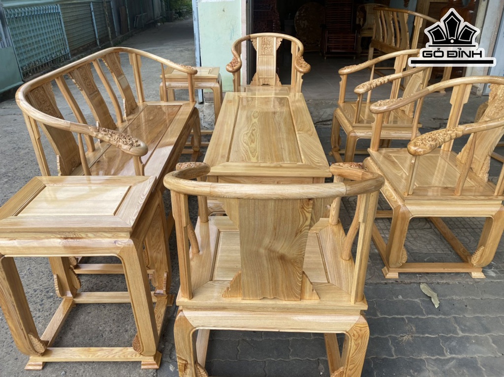 Bộ Minh Đế Gỗ Pơ Mu 8 Món