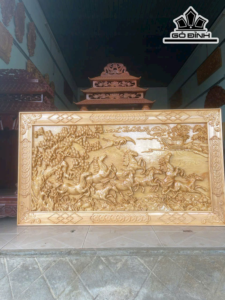 Tranh Mã Đáo Thành Công Cao 77 Ngang 137 Dày 5 (cm)
