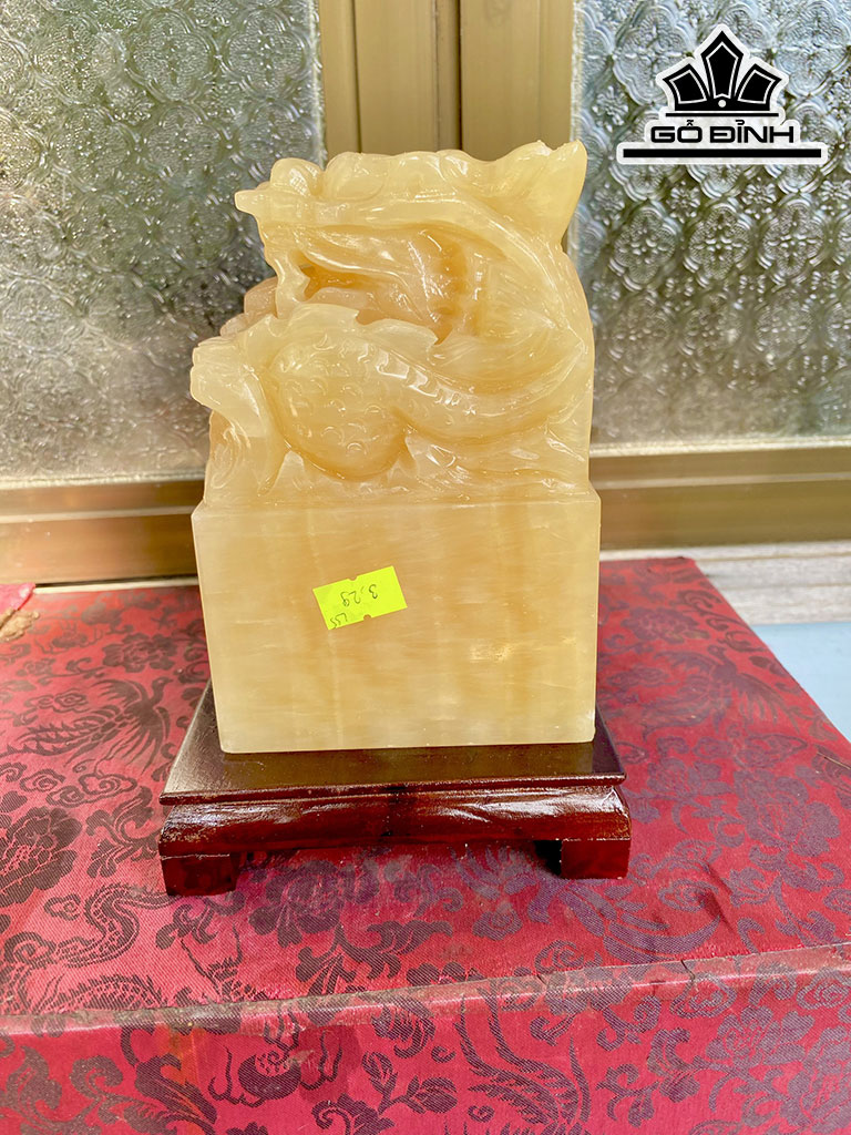 Ấn Rồng Đá Canxit Cao 15 (cm) 3,29kg
