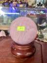Bi Cầu Đá Thạch Anh Hồng Đường Kính Hạt 10 (cm) 1,46kg