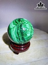 Bi Cầu Đá Malachite Đường Kính Hạt 9 (cm) 1,3kg