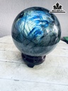 Bi Cầu Đá Xà Cừ (Labradorite) Đường Kính Hạt 13 (cm) 2,9kg