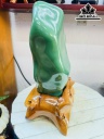 Tác Phẩm Đá Thạch Anh Xanh Cao 37 Ngang 20 (cm) 10,7kg