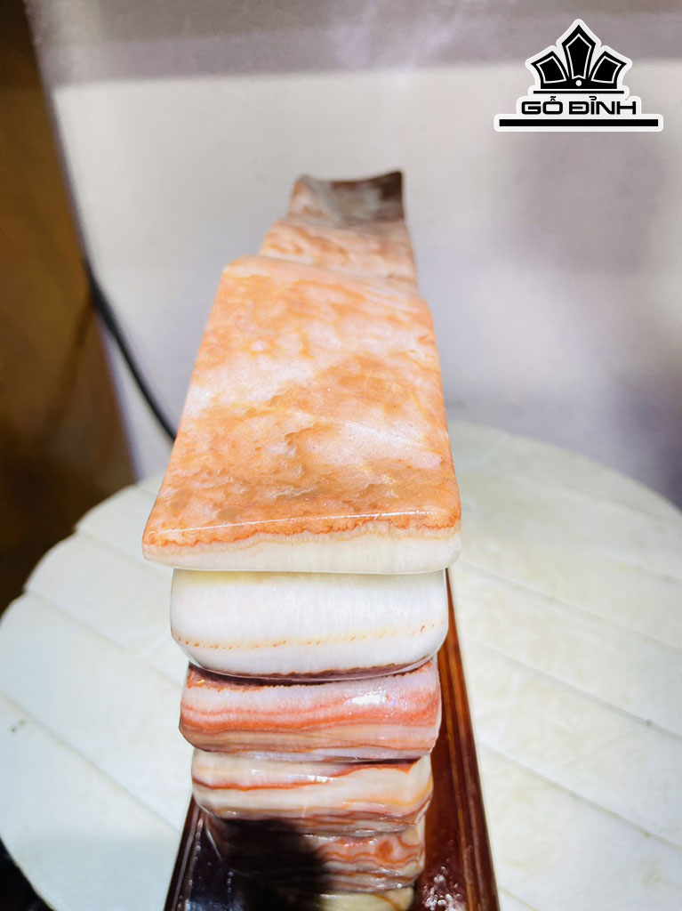 Tác Phẩm Đá Thịt Heo Đá Canxit Cao 22 Ngang 34 (cm) 7,8kg