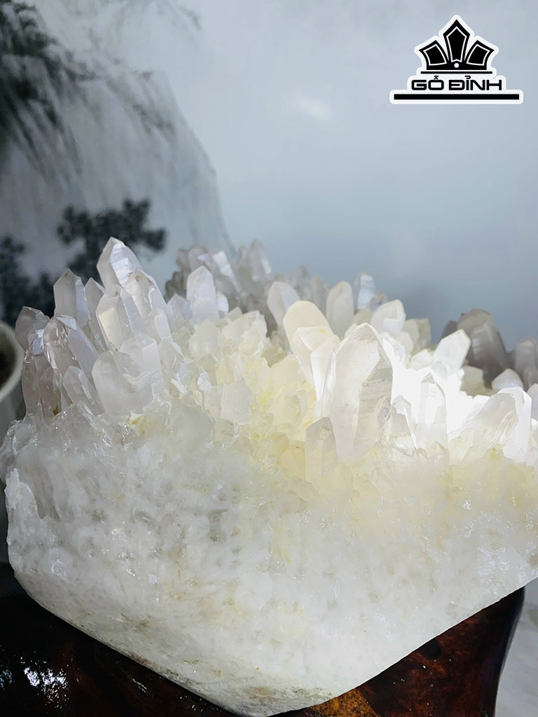Tinh Thể Đá Thạch Anh Trắng Cao 18 Ngang 20 (cm) 5kg