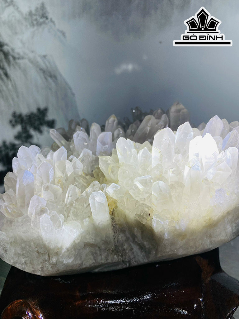 Tinh Thể Đá Thạch Anh Trắng Cao 18 Ngang 20 (cm) 5kg