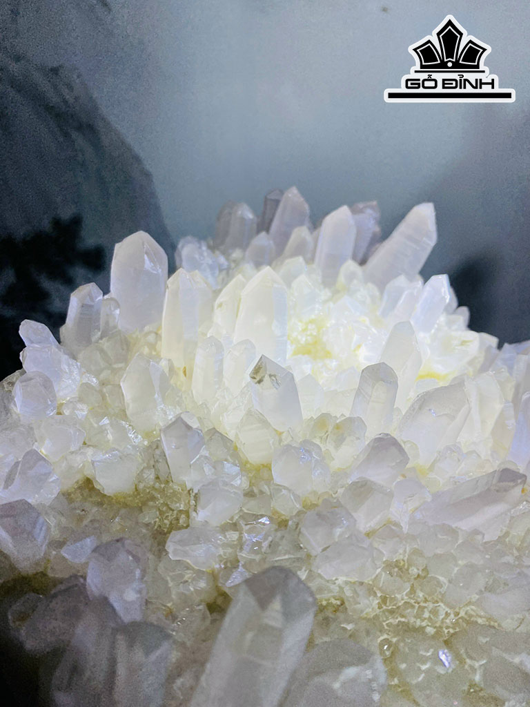 Tinh Thể Đá Thạch Anh Trắng Cao 18 Ngang 20 (cm) 5kg