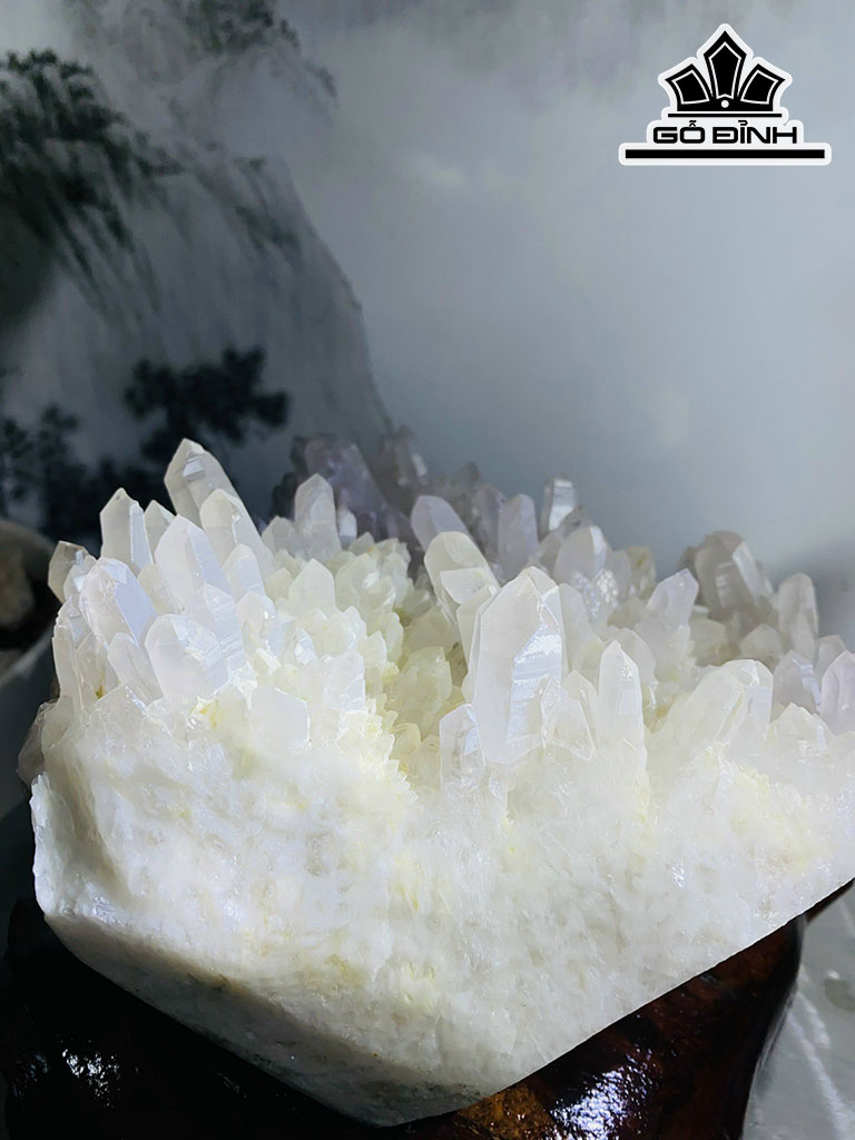Tinh Thể Đá Thạch Anh Trắng Cao 18 Ngang 20 (cm) 5kg
