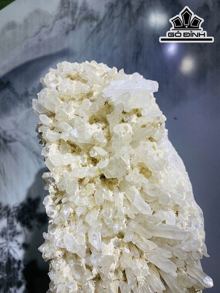Tinh Thể Đá Thạch Anh Trắng Cao 27 Ngang 16 (cm) 2,3kg