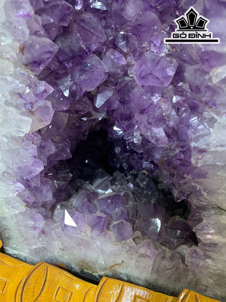 Hốc Tinh Thể Đá Thạch Anh Tím Cao 48,5 Ngang 33 Sâu 23 (cm) 16,9kg