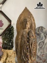 Tác Phẩm Tượng Phật Gỗ Hóa Thạch Cao 116 Ngang 33 Sâu 33 (cm)