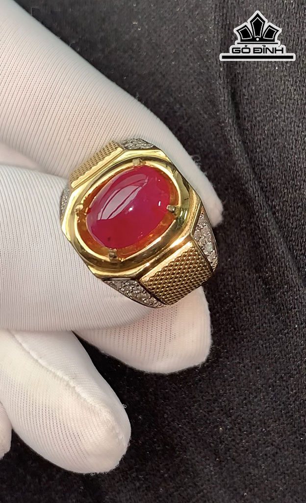 Nhẫn Nam Đá Ruby Lục Yên