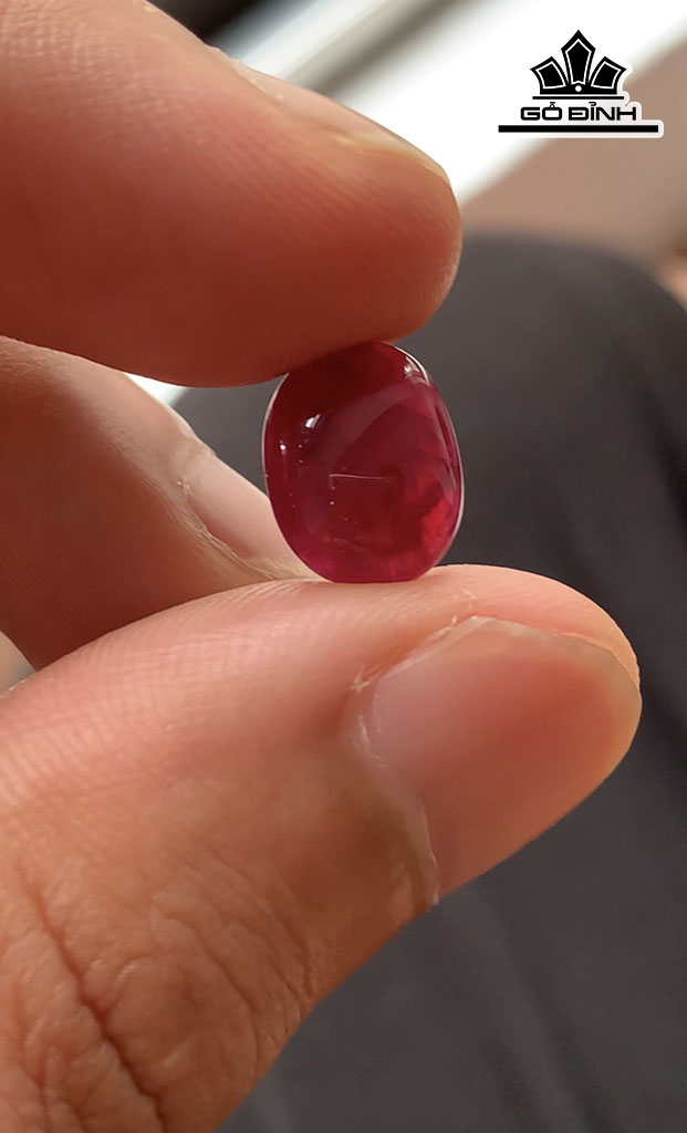 Viên Đá Ruby Đỏ Yên Bái 4cts