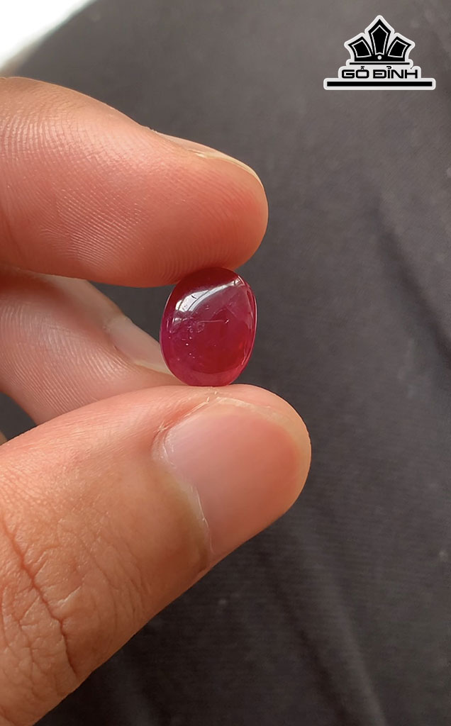 Viên Đá Ruby Đỏ Yên Bái 4cts