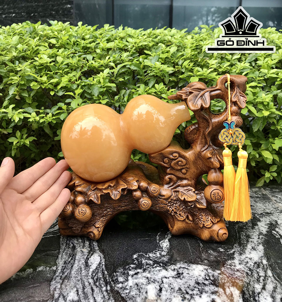 Hồ Lô Đá Onyx Cao 21 Ngang 22 Sâu 10,5 (cm) 1,8kg