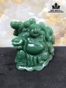 Tượng Di Lặc Đá Ngọc Đông Linh (Aventurine) Cao 12 Ngang 13 Sâu 8,5 (cm) 1,15kg