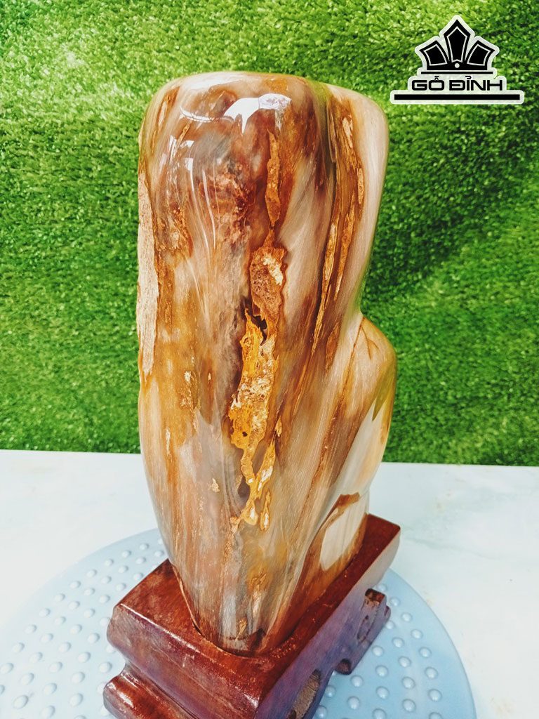 Tác Phẩm Gỗ Hóa Thạch Cao 26 Ngang 10 (cm) 3,6kg
