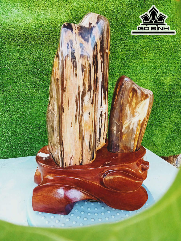 Tác Phẩm Gỗ Hóa Thạch Cao 33 Ngang 18 (cm) 5,5kg