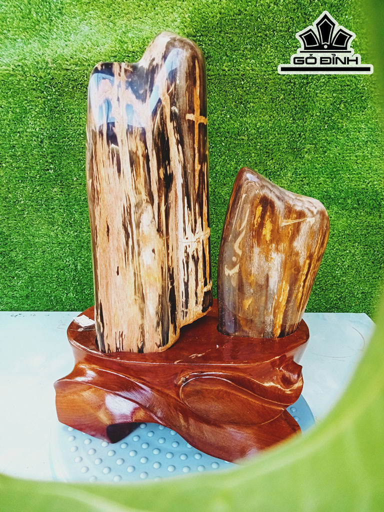 Tác Phẩm Gỗ Hóa Thạch Cao 33 Ngang 18 (cm) 5,5kg