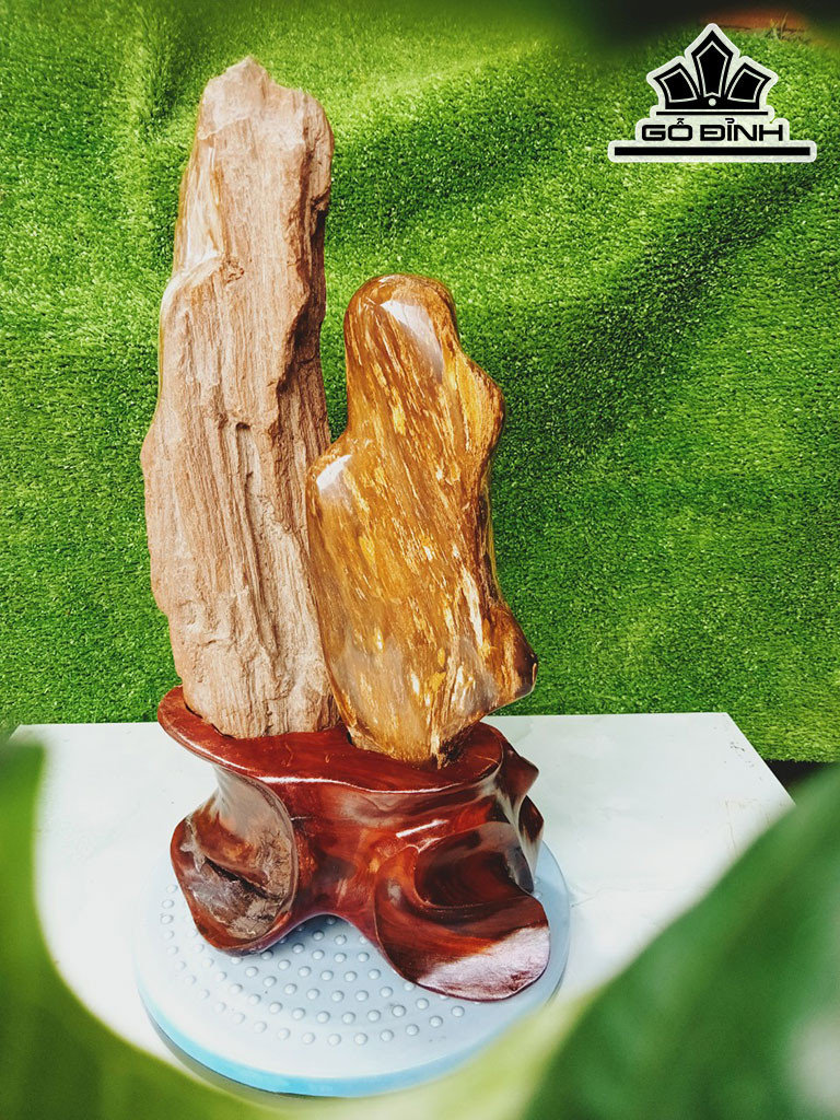 Tác Phẩm Gỗ Hóa Thạch Cao 42 Ngang 20 (cm) 6kg
