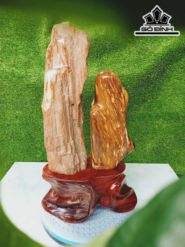 Tác Phẩm Gỗ Hóa Thạch Cao 42 Ngang 20 (cm) 6kg